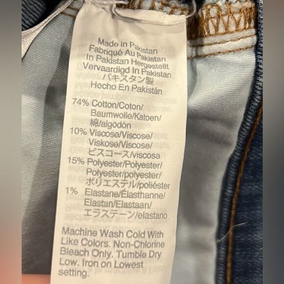 Madewell high waisted button fly cuff denim jean shorts size 30 - Picture 5 of 6